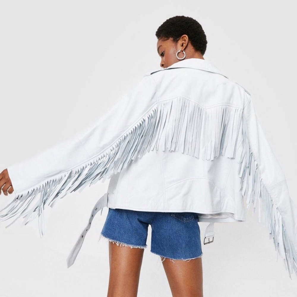 Fringe Leather Jacket